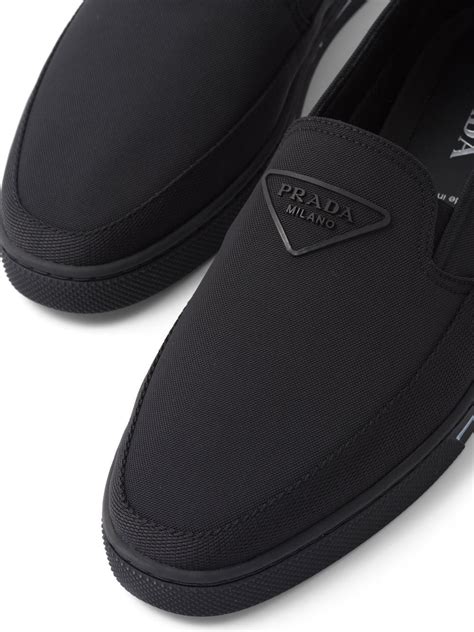 prada re-nylon sneakers|Prada nylon slip on sneakers.